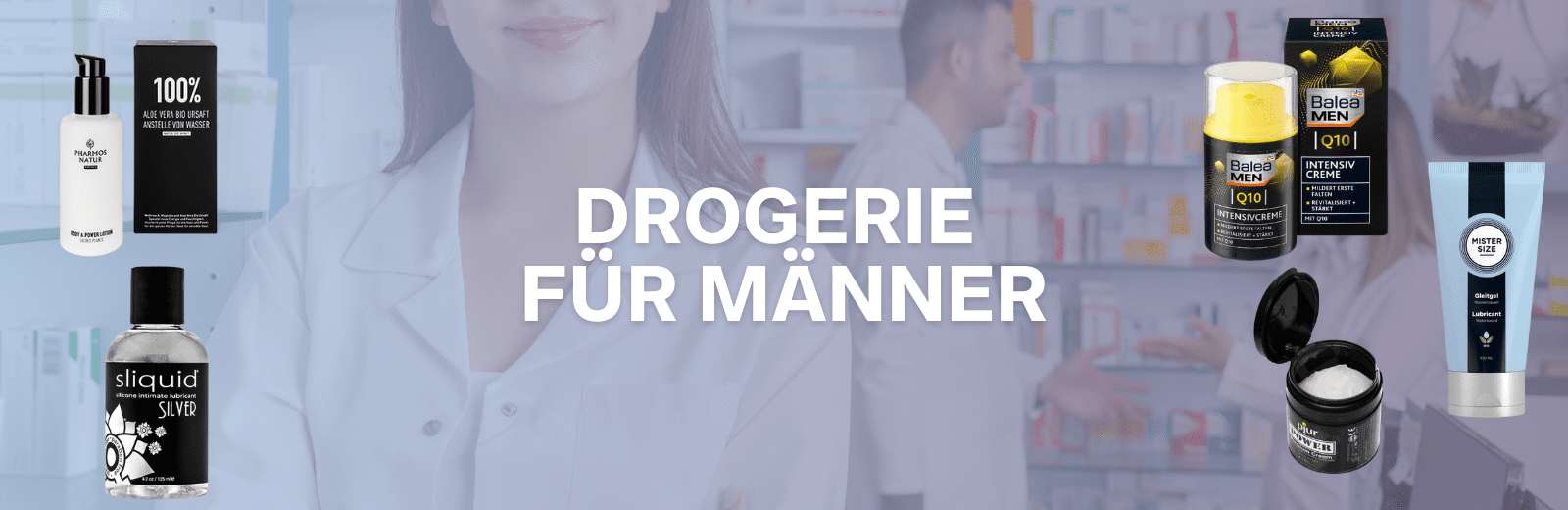 Drogerie für Männer - Kategorie Header