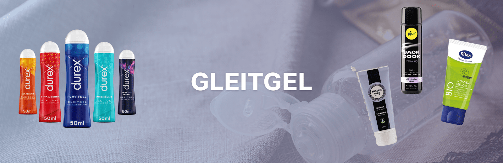 Gleitgel - Kategorie Header