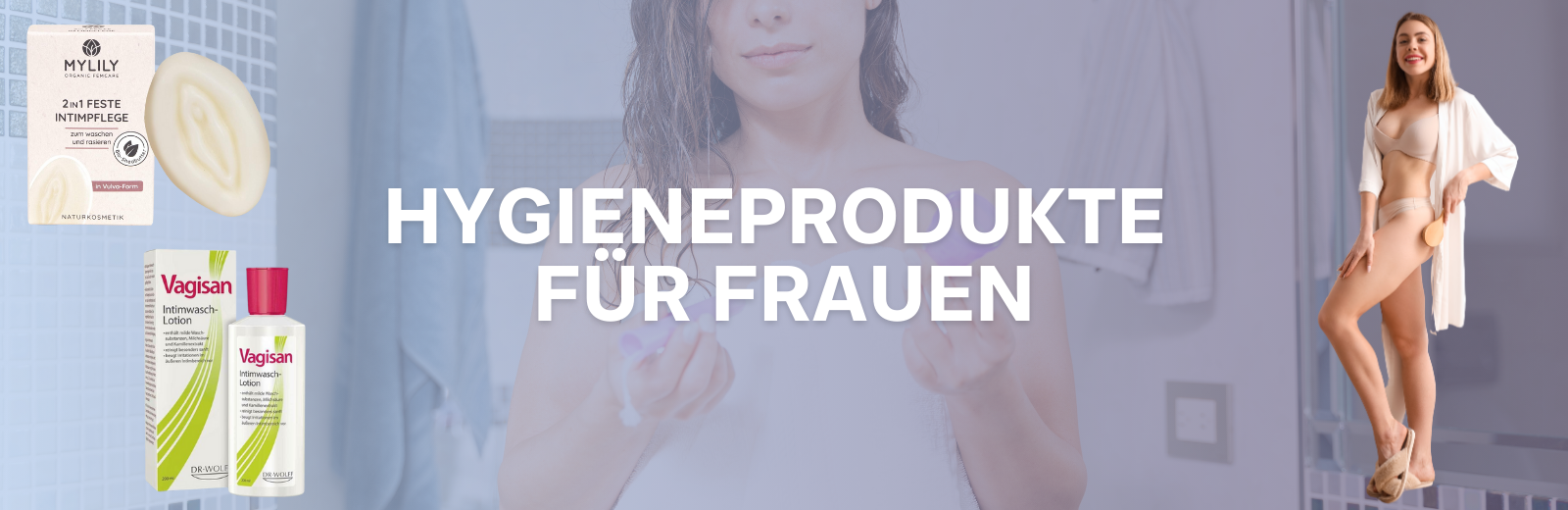 Hygieneprodukte für Frauen - Kategorie Header