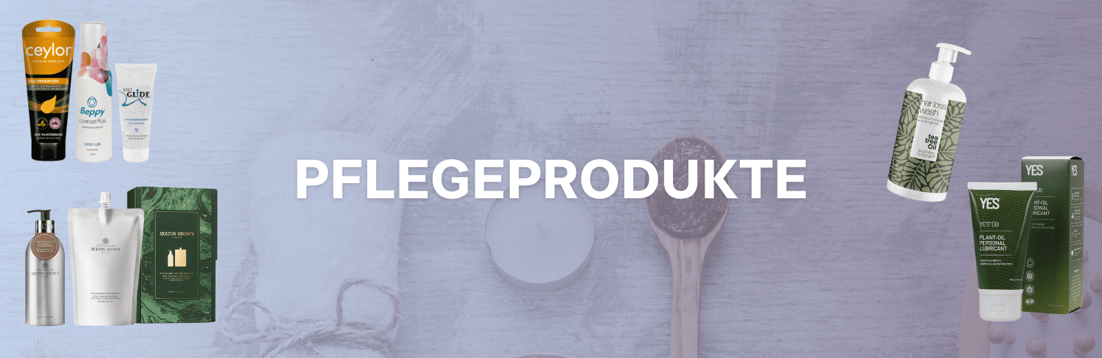 Pflegeprodukte - Kategorie Header
