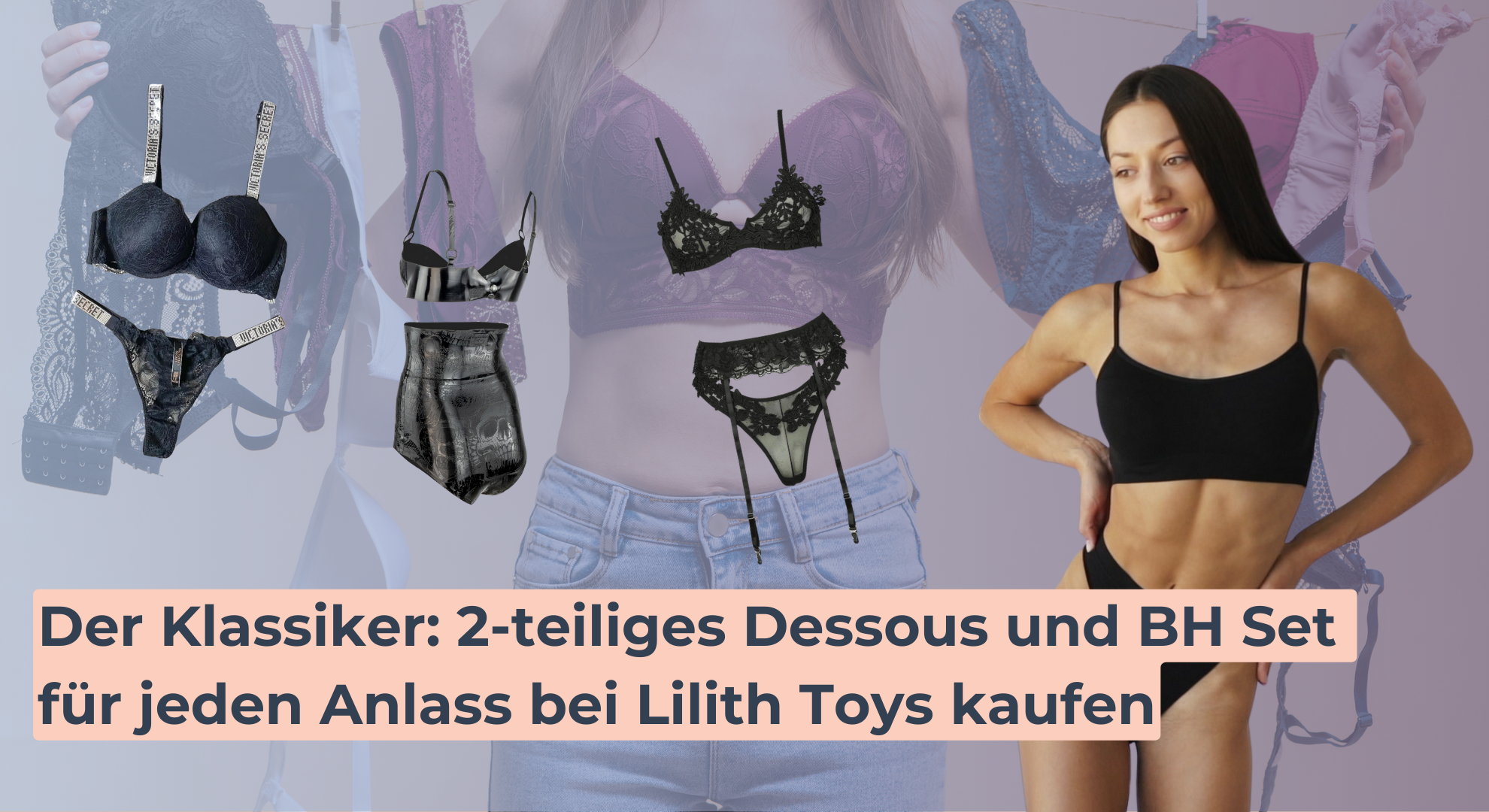 Der Klassiker_ 2-teiliges Dessous und BH Set für jeden Anlass bei Lilith Toys kaufen