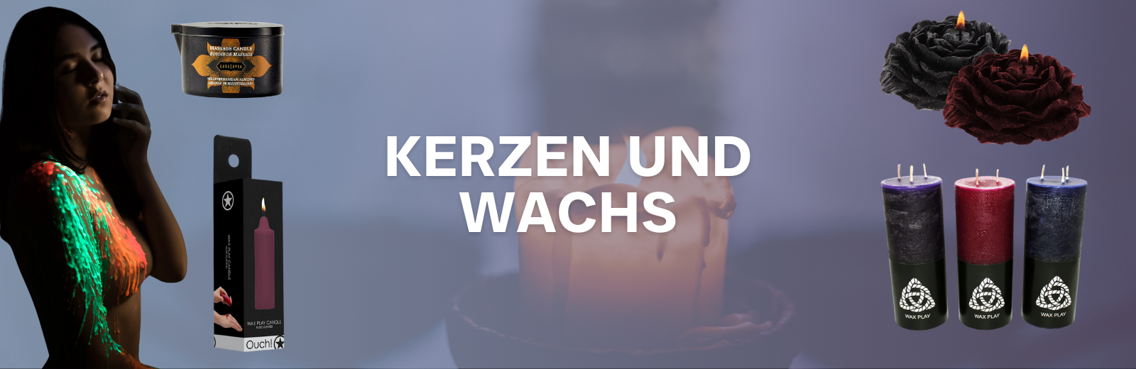 Kerzen und Wachs - Kategorie Header