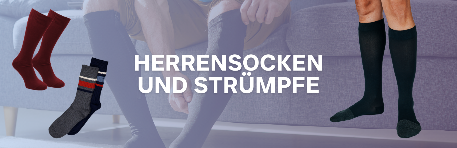 Herrensocken - Kategorie Header