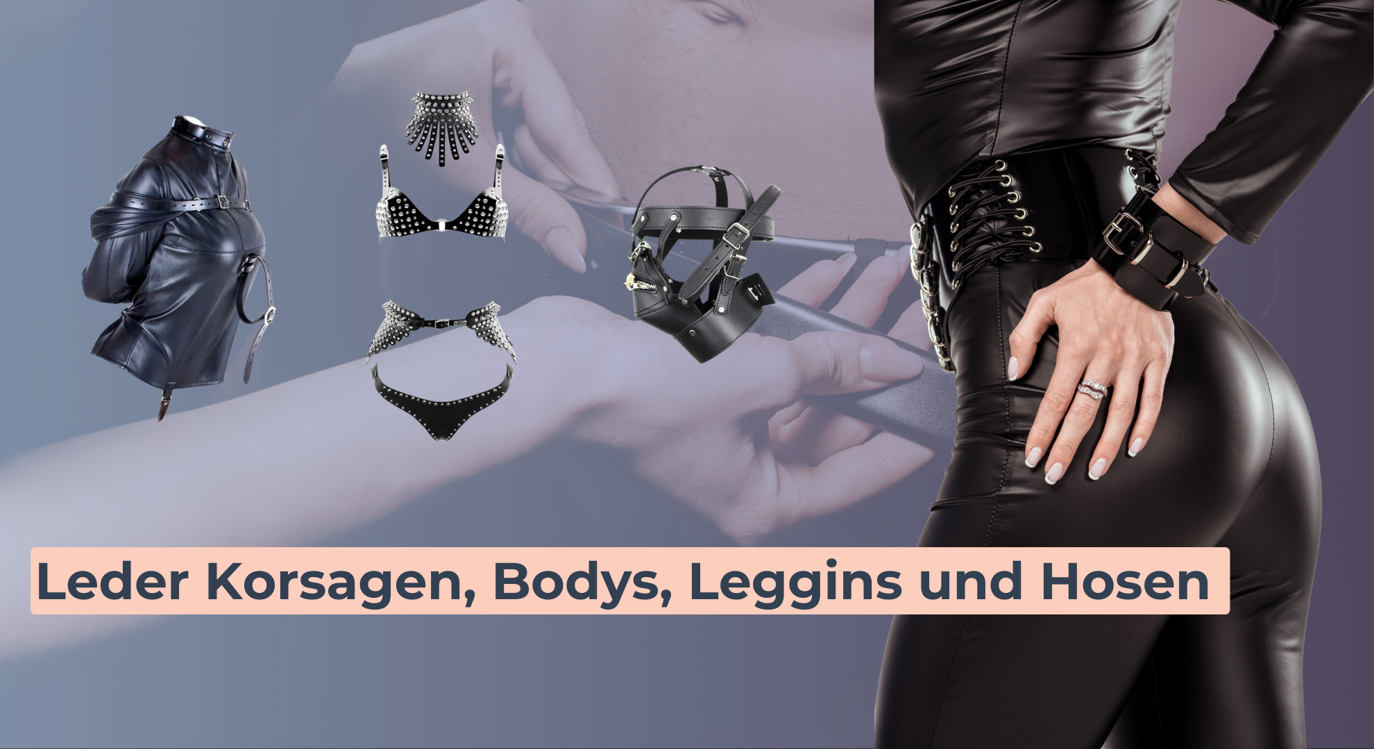 Leder Korsagen, Bodys, Leggins und Hosen